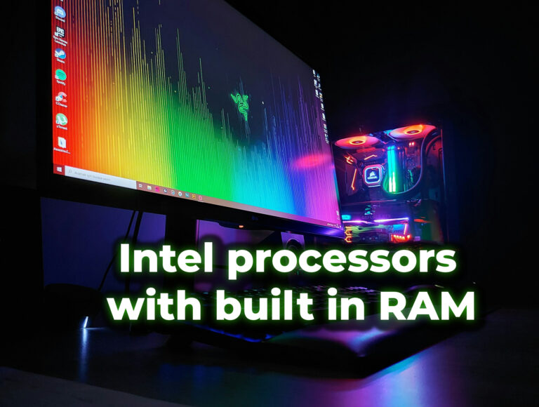 Intel lunar lake processor with built in RAM