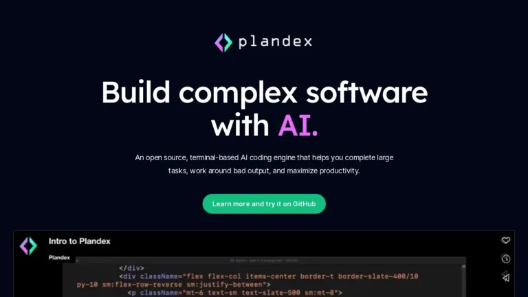 Plandex the best new Ai software developer
